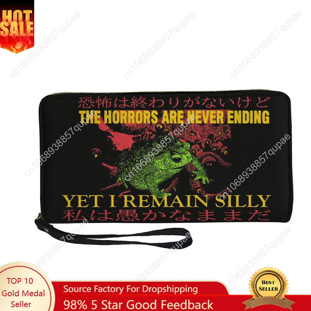 The Horrors Are Never Ending Yet I Remain Silly Custom Wallet Japanese Style Frog Zipper Long Wallets Double Print Wallet Gift
The Horrors Are Never Ending Yet I Remain Silly Custom Wallet Japanese Style Frog Zipper Long Wallets Double Print Wallet Gift