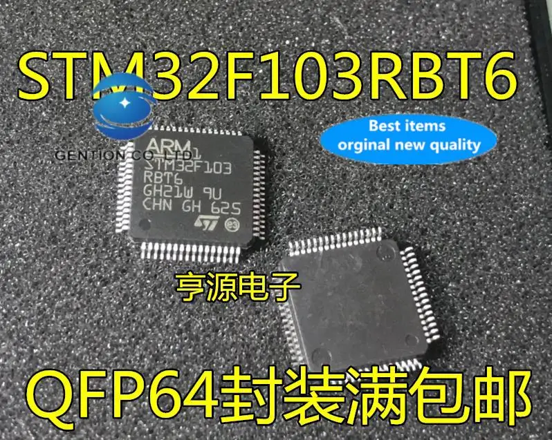 5pcs 100% orginal new STM32F103 STM32F103RBT6 Main microcontroller QFP64
5pcs 100% orginal new STM32F103 STM32F103RBT6 Main microcontroller QFP64