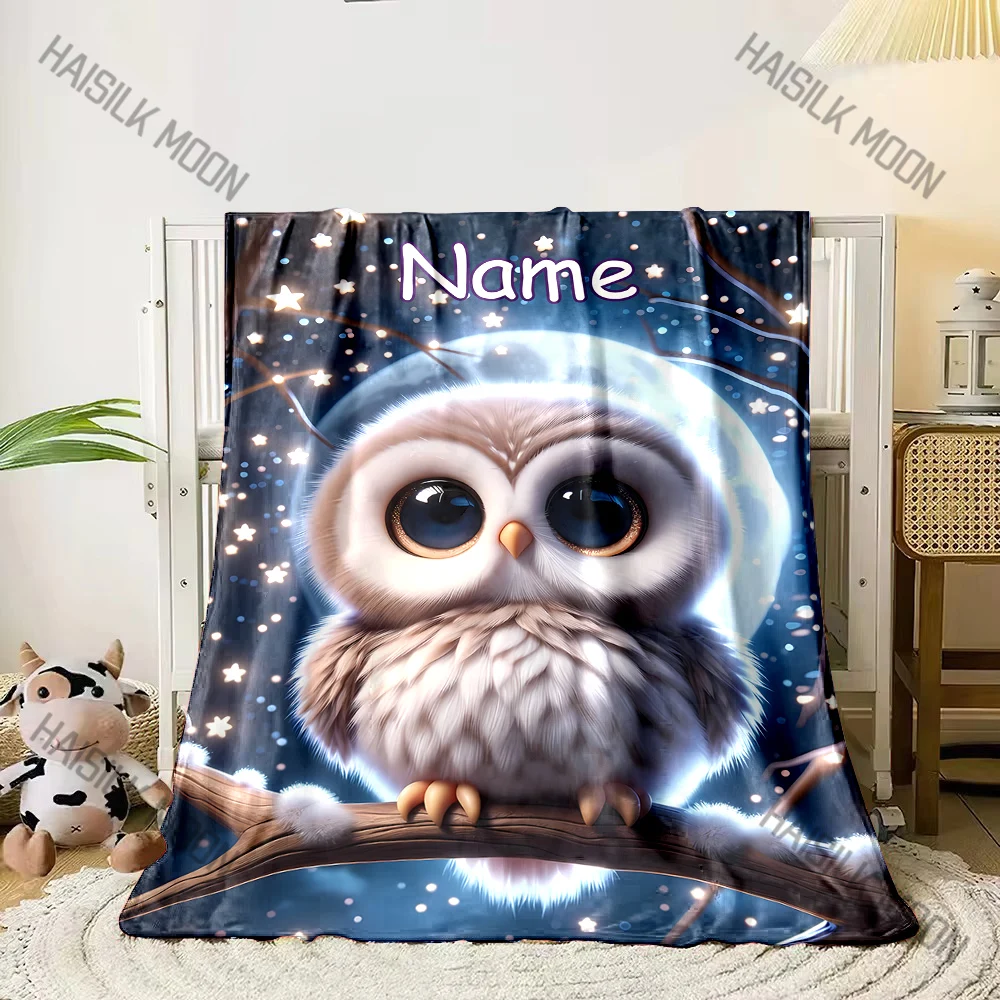 Customized Name Personalized Blanket The Little Spear Owl Under The Night Sky Print Blanket Birthday Christmas Gift Sofa Camping
Customized Name Personalized Blanket The Little Spear Owl Under The Night Sky Print Blanket Birthday Christmas Gift Sofa Camping