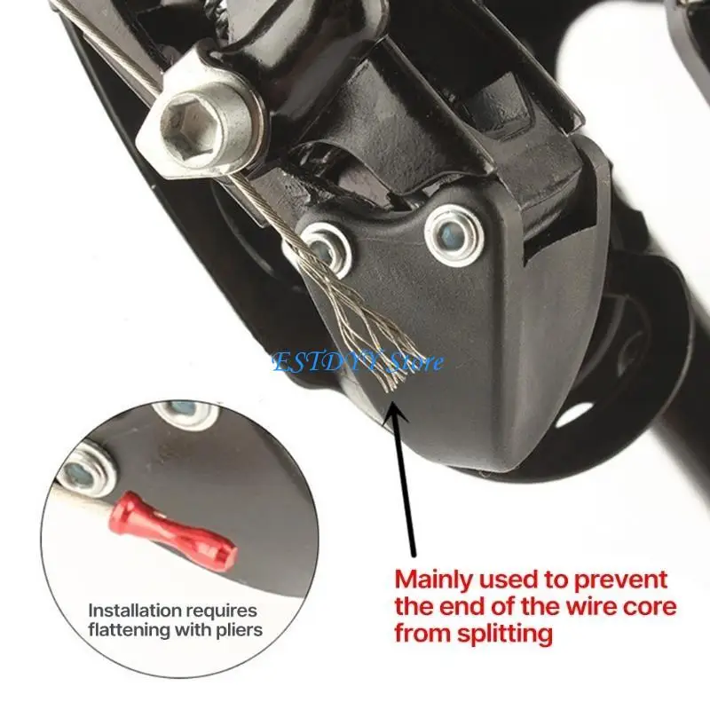 G6DE 50 Pcs Bike Cable End Caps Aluminum Alloy Cable End Crimps Brake Cable End Tip
G6DE 50 Pcs Bike Cable End Caps Aluminum Alloy Cable End Crimps Brake Cable End Tip