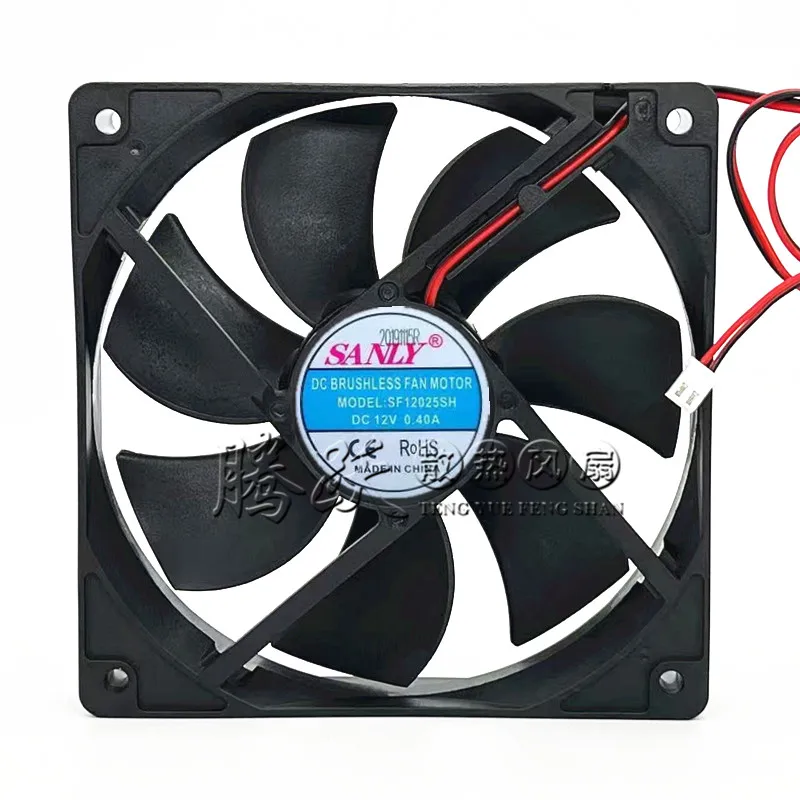 SANLY SF12025SH DC 12 В 0,40 А 120x120x25 мм 2-проводной охлаждающий вентилятор
SANLY SF12025SH DC 12 В 0,40 А 120x120x25 мм 2-проводной охлаждающий вентилятор