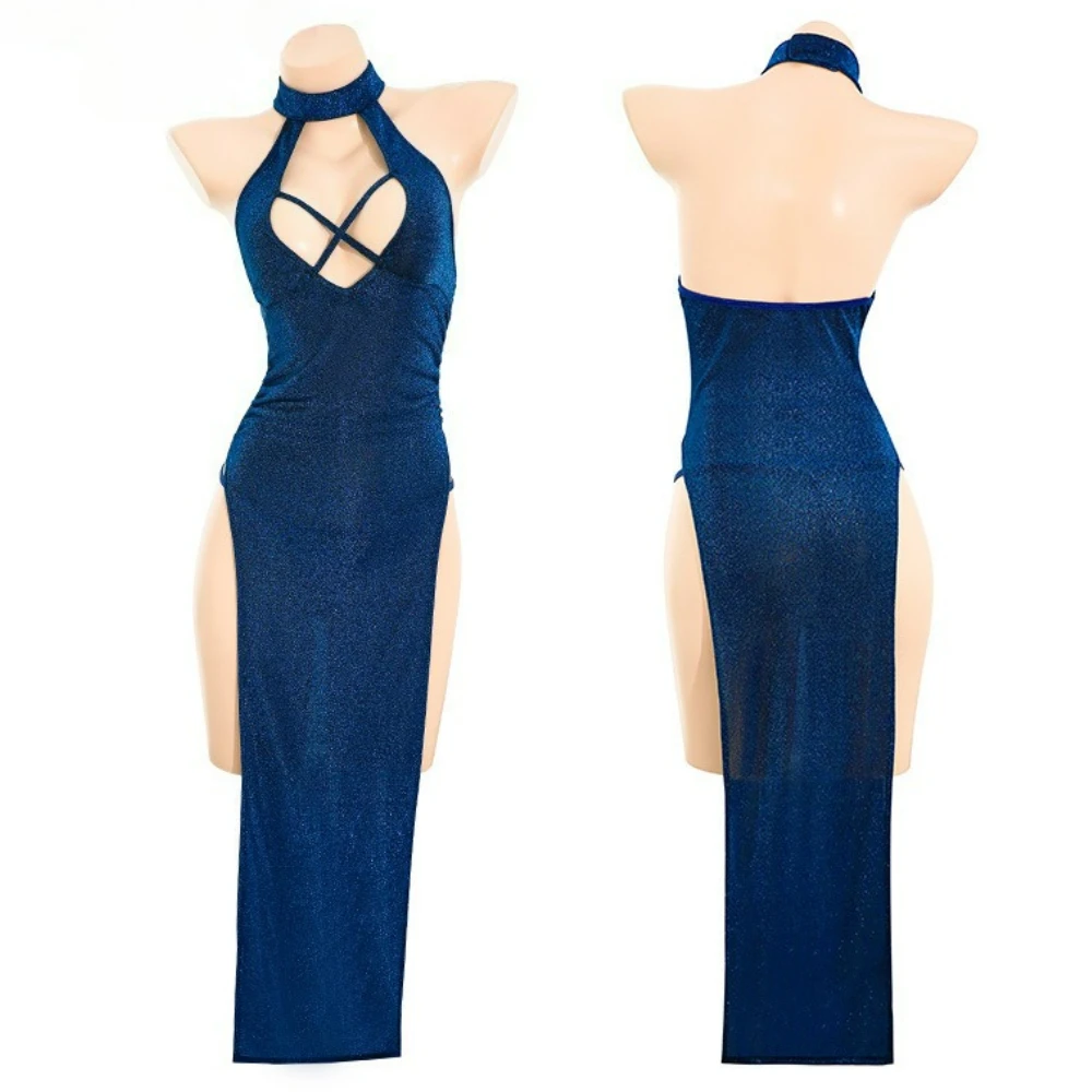 Hot New Dress Sexy Erotic Lingerie High Open Fork Role-playing Uniform Backless Long Skirt Transparent Underwear Nightgown Suit
Hot New Dress Sexy Erotic Lingerie High Open Fork Role-playing Uniform Backless Long Skirt Transparent Underwear Nightgown Suit
