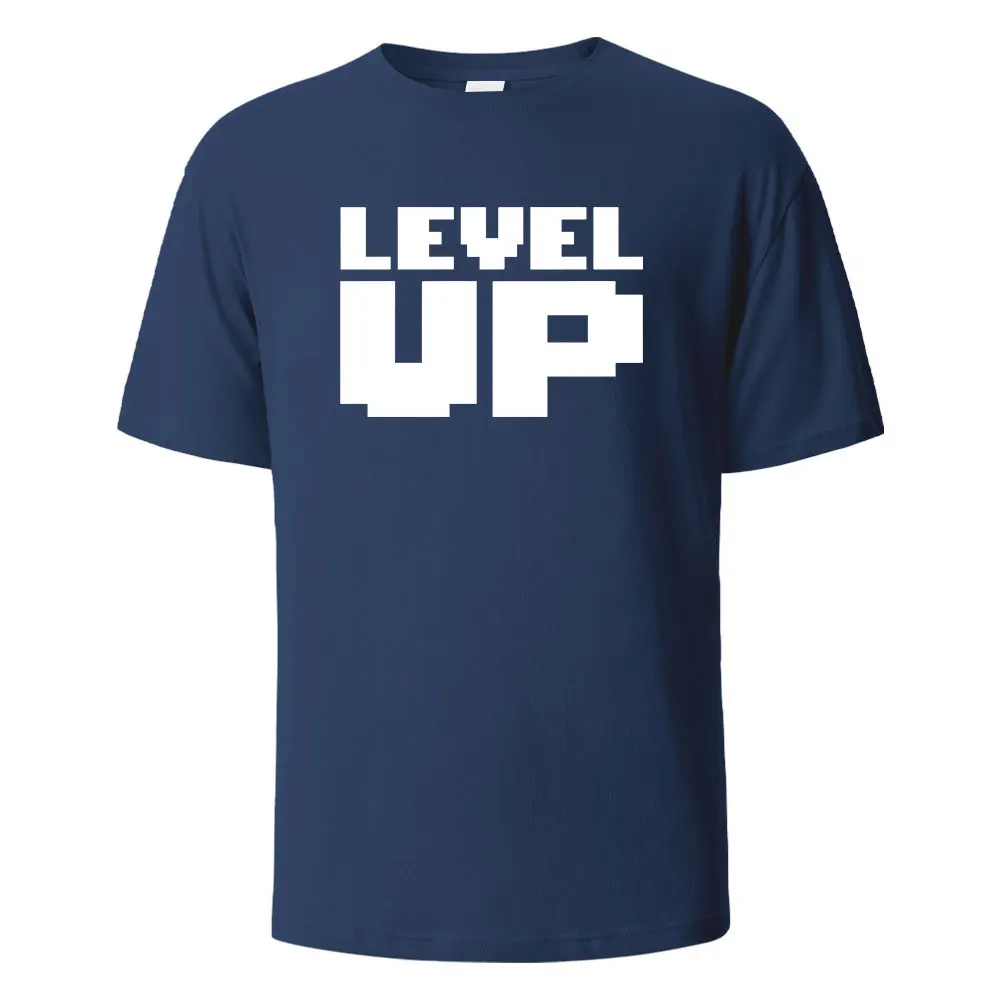 Men's Printed T-Shirt Level Up Basic Streetwear 100% Cotton Tops For Men Women Summer Breathable Short-Sleeved O-neck Basic Tees
Men's Printed T-Shirt Level Up Basic Streetwear 100% Cotton Tops For Men Women Summer Breathable Short-Sleeved O-neck Basic Tees
