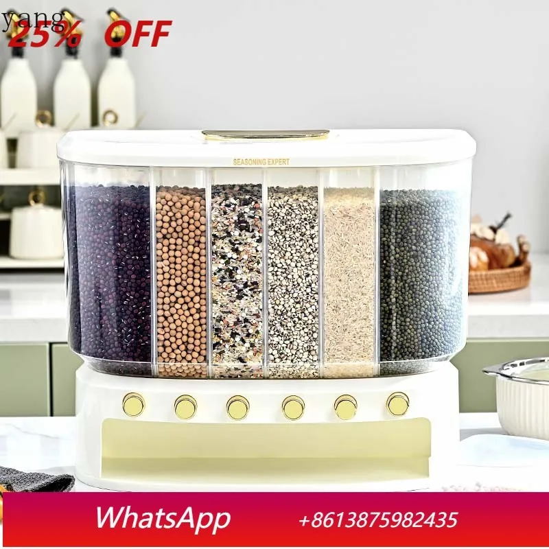 LMM large-capacity insect-proof and moisture-proof rice tank rice box 10KG grid new rice bucket for household use
LMM large-capacity insect-proof and moisture-proof rice tank rice box 10KG grid new rice bucket for household use