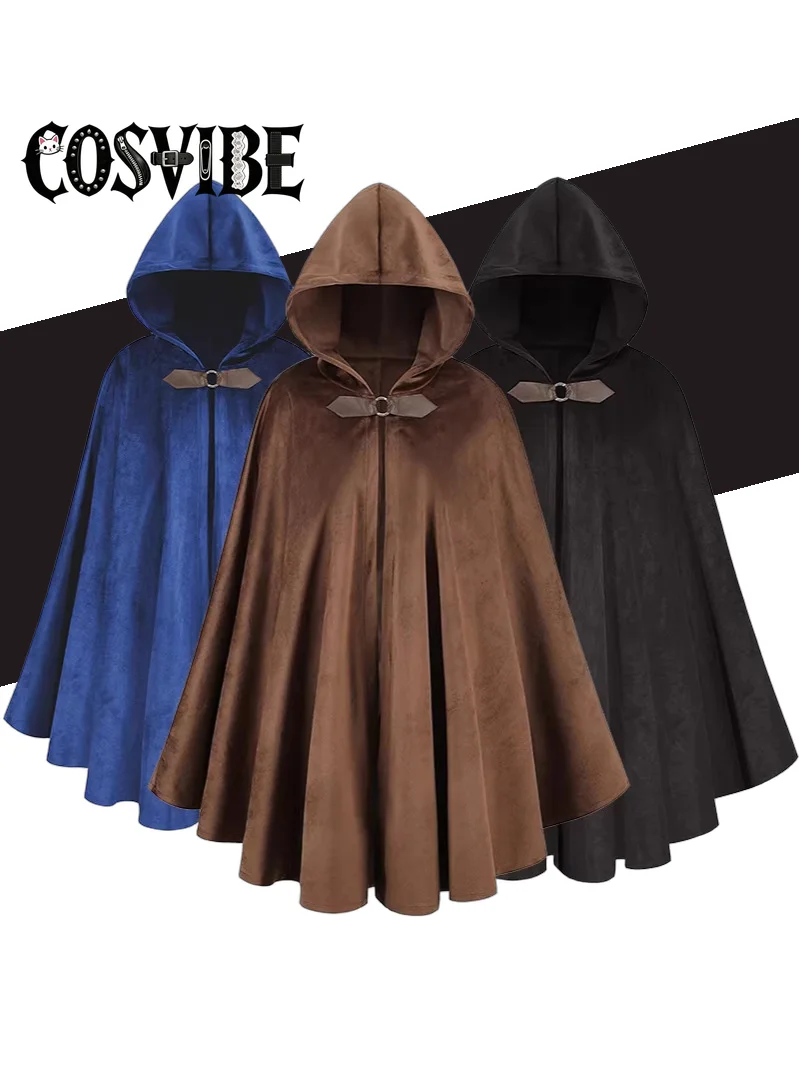 Hood Robe Cloak Cape Suede Medieval Hunter Cloak Halloween Adult Wizard Warrior Knight Robe Cosplay Clothing Stage Drama Costume
Hood Robe Cloak Cape Suede Medieval Hunter Cloak Halloween Adult Wizard Warrior Knight Robe Cosplay Clothing Stage Drama Costume