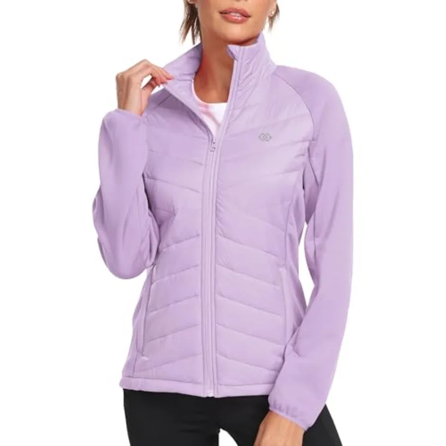 Womens Lightweight Insulated Hiking Jacket Fleece Lined Thermal Hybrid Softshell Full Zip Winter Fall Running Coat
Womens Lightweight Insulated Hiking Jacket Fleece Lined Thermal Hybrid Softshell Full Zip Winter Fall Running Coat