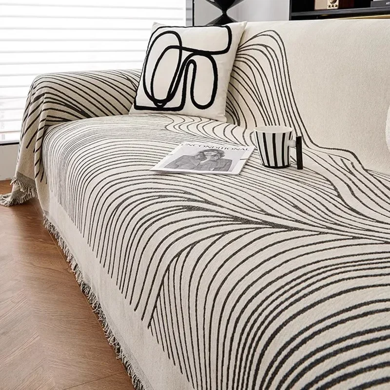 Chenille Sofa Covers Nordic Style Striped Couch Cover Both Sides To Use Sofa Cover Pet Furniture Protector for Four Seasons
Chenille Sofa Covers Nordic Style Striped Couch Cover Both Sides To Use Sofa Cover Pet Furniture Protector for Four Seasons