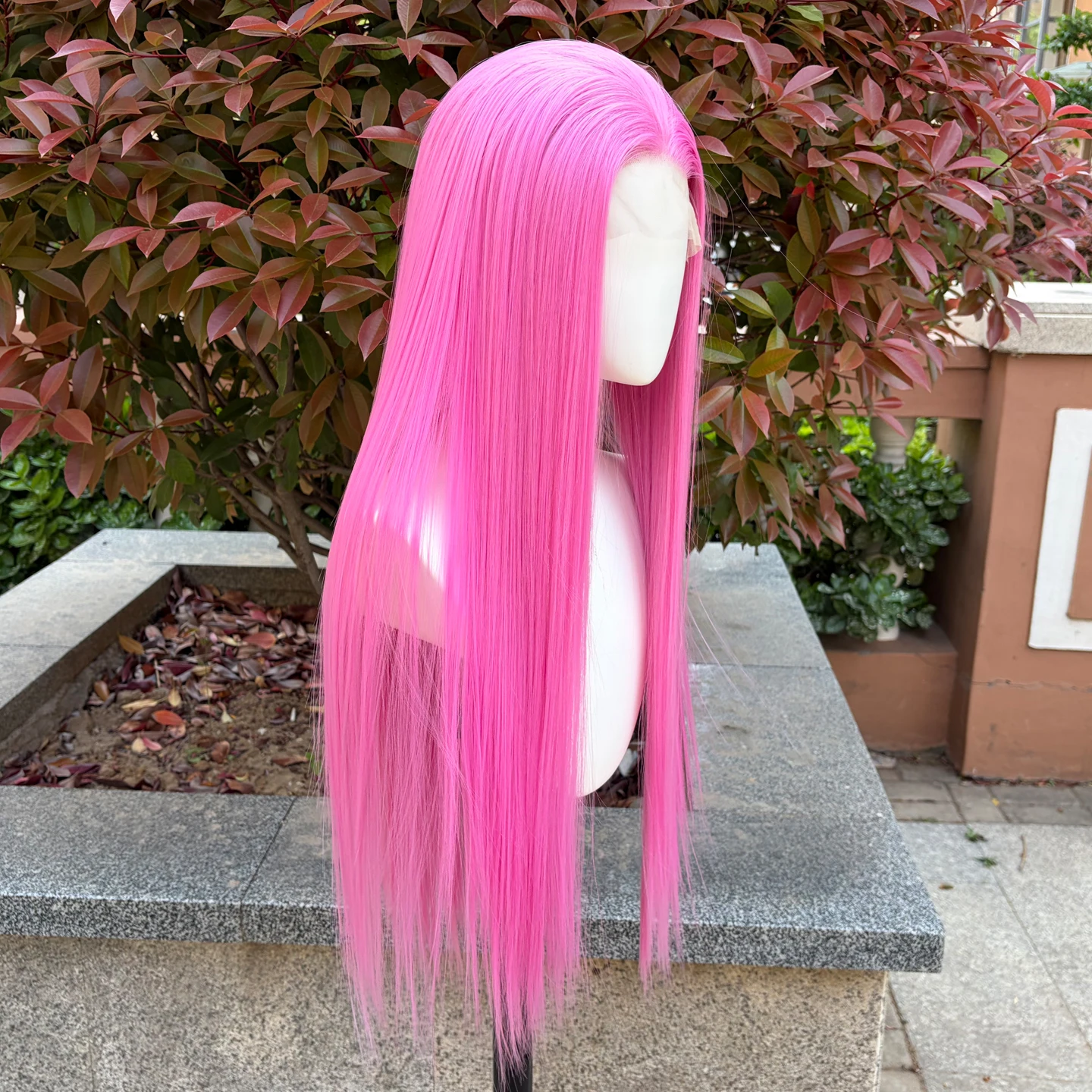 Rose Pink Straight Wig Synthetic 13×4 Lace Front Wigs for Women Glueless Natural Hairline Heat Resistant Cosplay Lace Wig
Rose Pink Straight Wig Synthetic 13×4 Lace Front Wigs for Women Glueless Natural Hairline Heat Resistant Cosplay Lace Wig