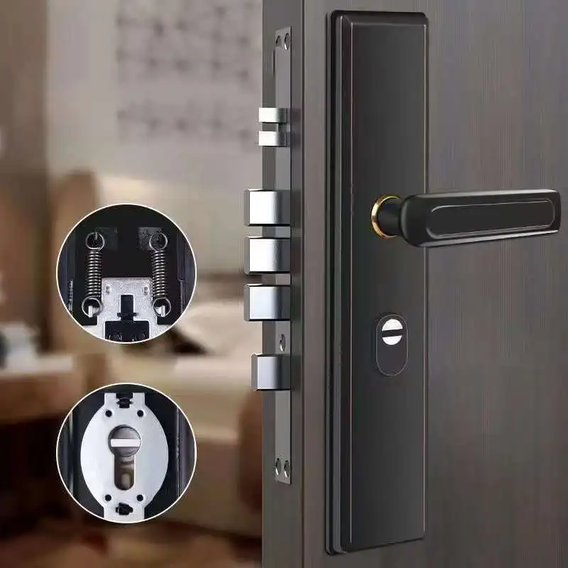 Anti-Theft Entrance Black Gate Lock Plate Multi-Function Security Stainless Steel Lock Handle Anti-Explosion for Home Safety
Anti-Theft Entrance Black Gate Lock Plate Multi-Function Security Stainless Steel Lock Handle Anti-Explosion for Home Safety