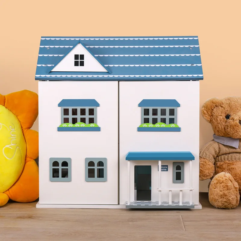 Wooden Double Layer Villa Diy Children Toy Doll House Kit Miniature Dollhouse Accessories Furniture Montessori Interactive Toys
Wooden Double Layer Villa Diy Children Toy Doll House Kit Miniature Dollhouse Accessories Furniture Montessori Interactive Toys