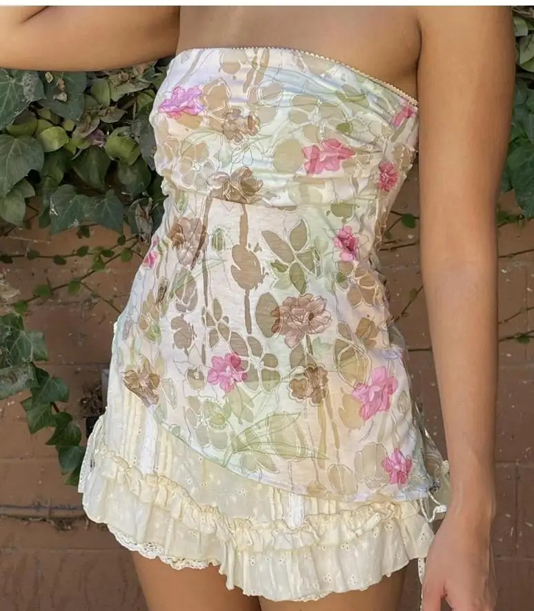 Women Tube Top, Strapless Backless Vest Flower Print Summer Ladies Clubwear for Party
Women Tube Top, Strapless Backless Vest Flower Print Summer Ladies Clubwear for Party