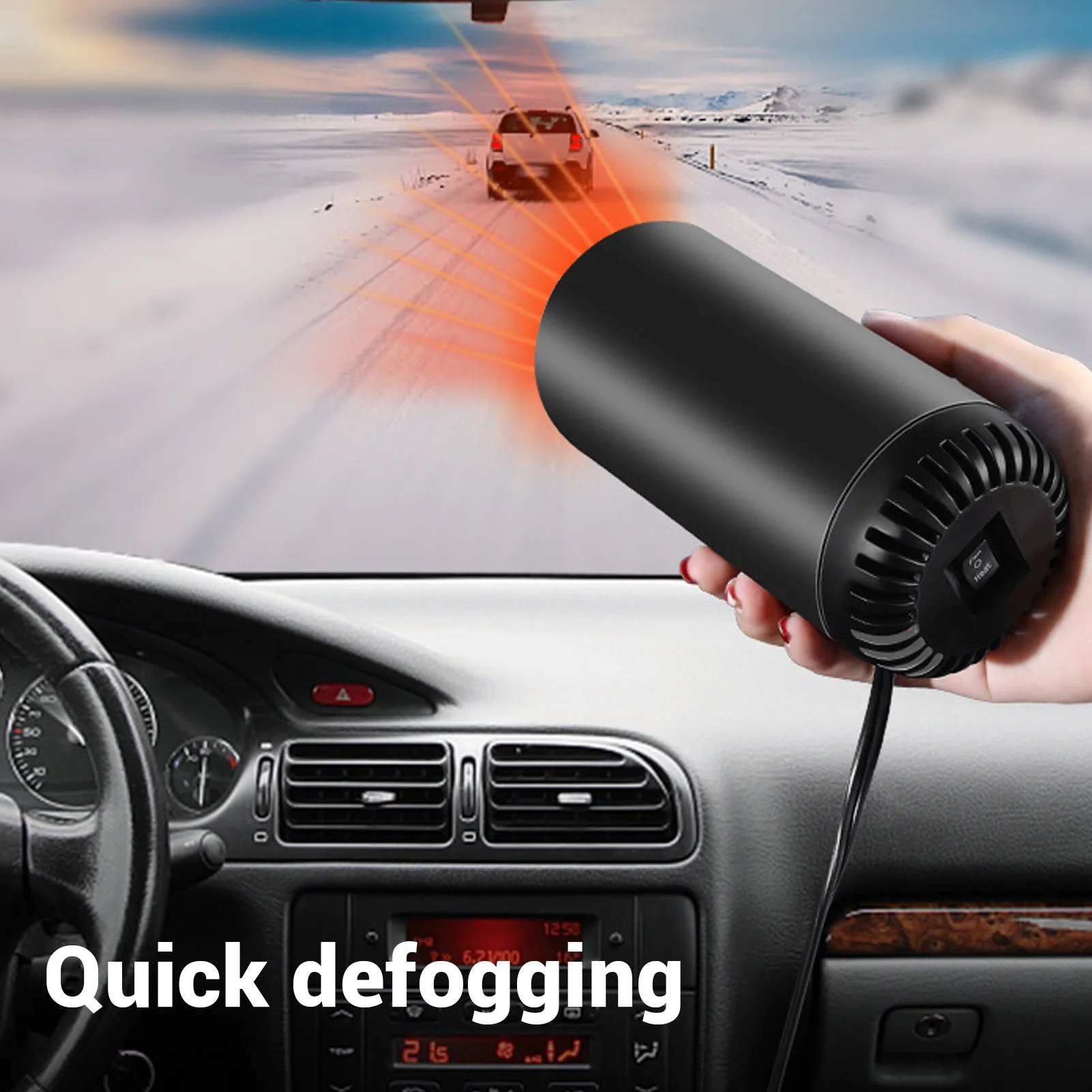 150W Car Heater Fan Fast Heating Portable Rotatable Defogger Defroster Vehicle Windscreen Demister Fan for Automobile
150W Car Heater Fan Fast Heating Portable Rotatable Defogger Defroster Vehicle Windscreen Demister Fan for Automobile