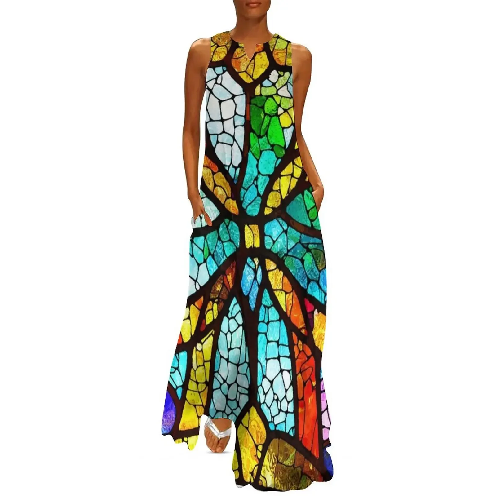 Stained Glass Window Long Dress Long dress woman wedding dresses for parties womens dress
Stained Glass Window Long Dress Long dress woman wedding dresses for parties womens dress