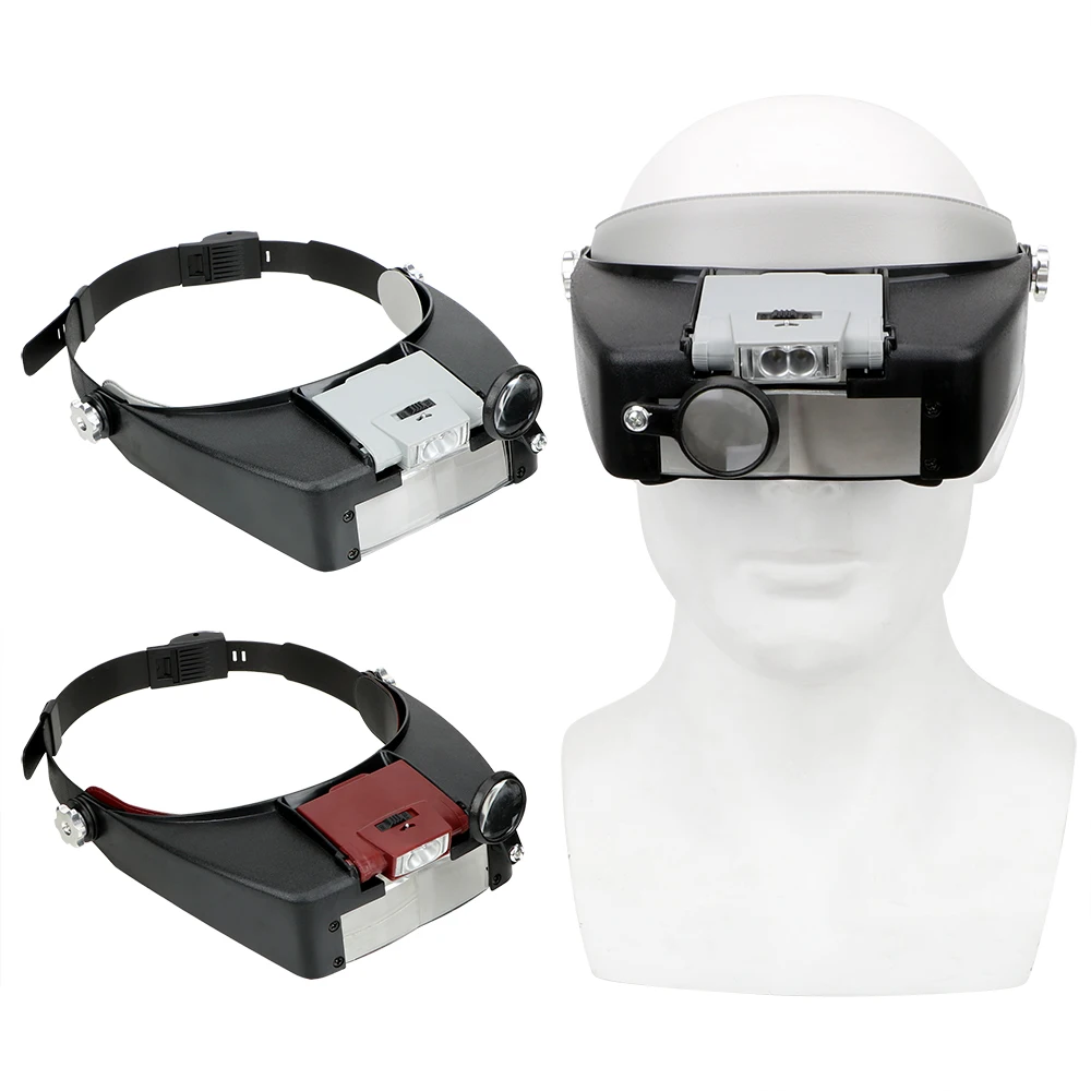 DIYWORK 1.5x 3x 8.5x 10x Headband Magnifier Magnifying Glass Hand Tool Set Watch Repair Tool for Jeweler with LED Light
DIYWORK 1.5x 3x 8.5x 10x Headband Magnifier Magnifying Glass Hand Tool Set Watch Repair Tool for Jeweler with LED Light