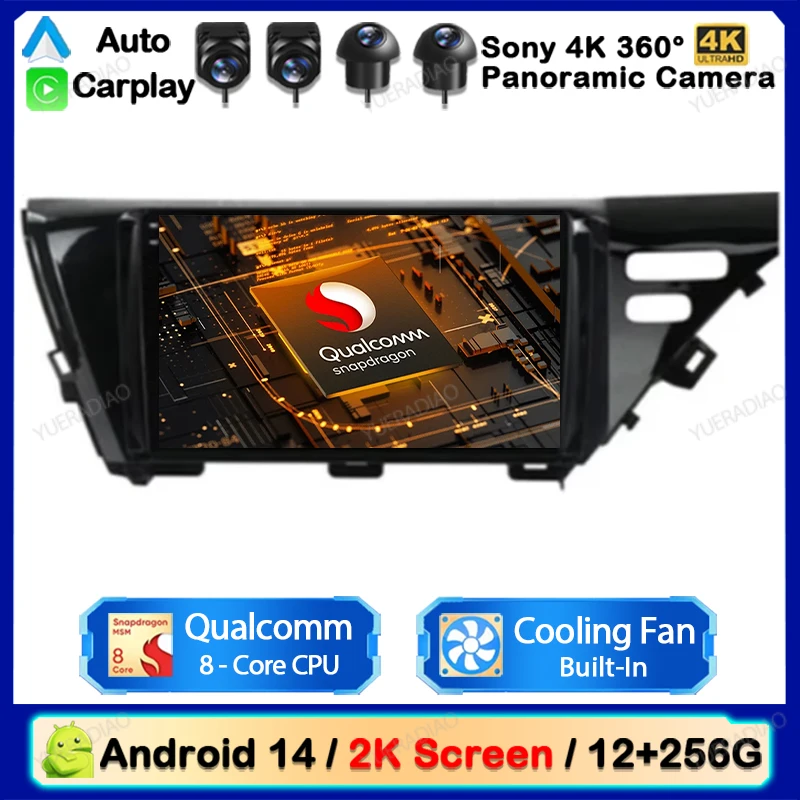 Автомобильный радиоприемник Android 14 для Toyota Camry 8 XV 70 2017-2020 Carplay Auto 360 камера WIFI + 4G мультимедийный видеоплеер навигация GPS
Автомобильный радиоприемник Android 14 для Toyota Camry 8 XV 70 2017-2020 Carplay Auto 360 камера WIFI + 4G мультимедийный видеоплеер навигация GPS