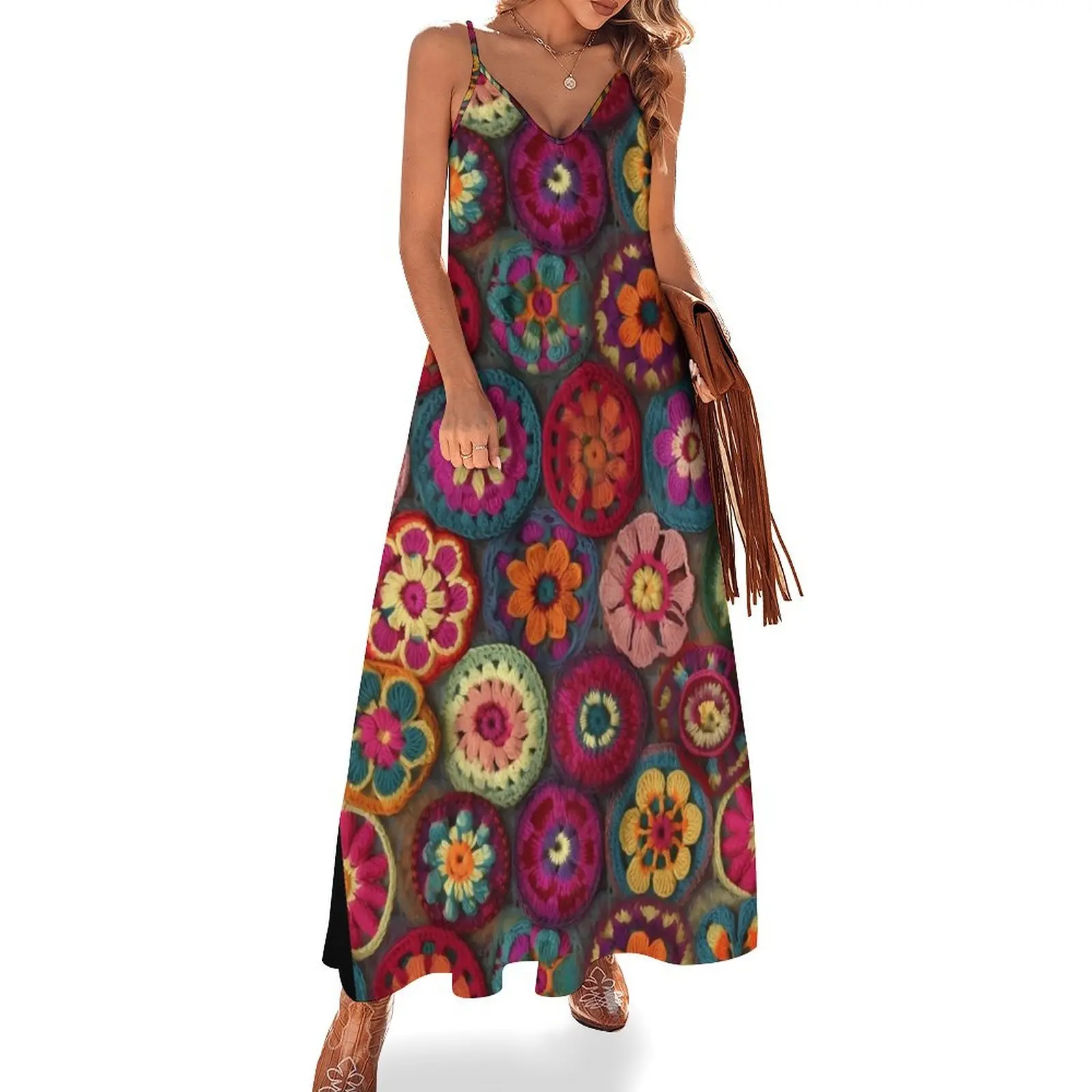 Colourful Crochet Sleeveless Dress wedding dresses for woman sensual sexy dress for women Women's summer suit
Colourful Crochet Sleeveless Dress wedding dresses for woman sensual sexy dress for women Women's summer suit