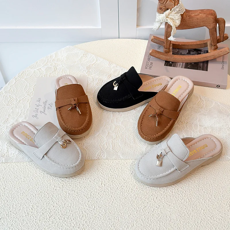 Thick Bottom Leather Slip-On Comfortable Lightweight Padded Style Sandals Flatform Korean Style Spring New Children's Slippers
Thick Bottom Leather Slip-On Comfortable Lightweight Padded Style Sandals Flatform Korean Style Spring New Children's Slippers