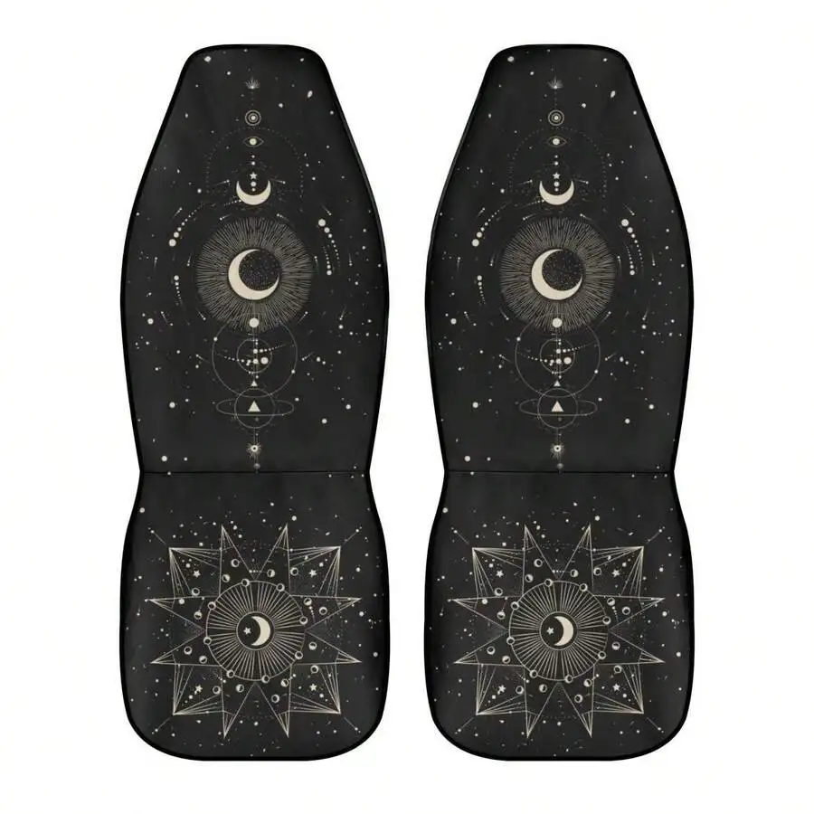 2pcs Boho Celestial Moon Car Seat Covers Black Esoteric Interior Decor
2pcs Boho Celestial Moon Car Seat Covers Black Esoteric Interior Decor