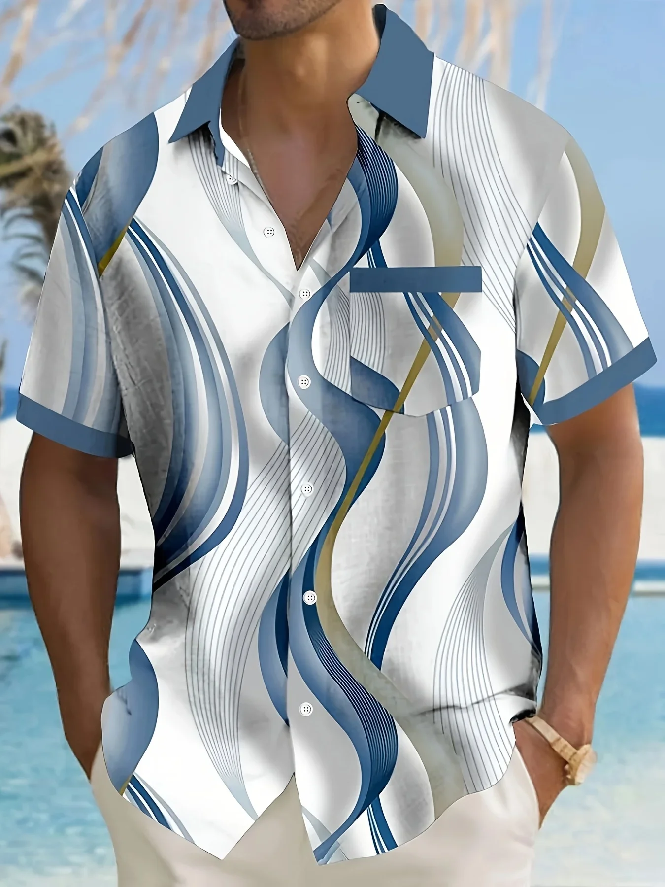 Men's Fashion Hawaiian Party Shirt Summer Casual Man Short Sleeve Tropical Print Lightweight Breathable Beach Tops
Men's Fashion Hawaiian Party Shirt Summer Casual Man Short Sleeve Tropical Print Lightweight Breathable Beach Tops