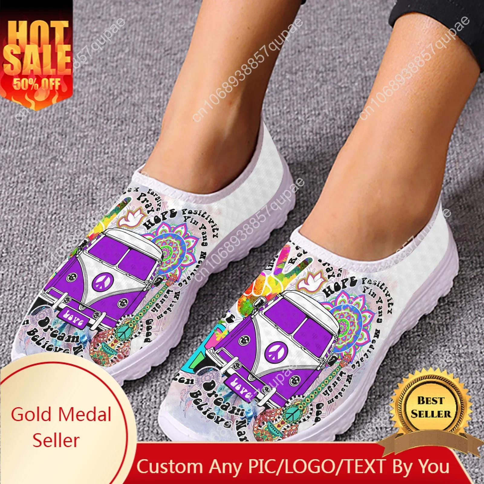 Hippie Peace Bus Boho Bus Mesh High Quality Sneakers Women Men Teenager Casual Fashion Custom Made Tennis Flat Couple Shoes
Hippie Peace Bus Boho Bus Mesh High Quality Sneakers Women Men Teenager Casual Fashion Custom Made Tennis Flat Couple Shoes