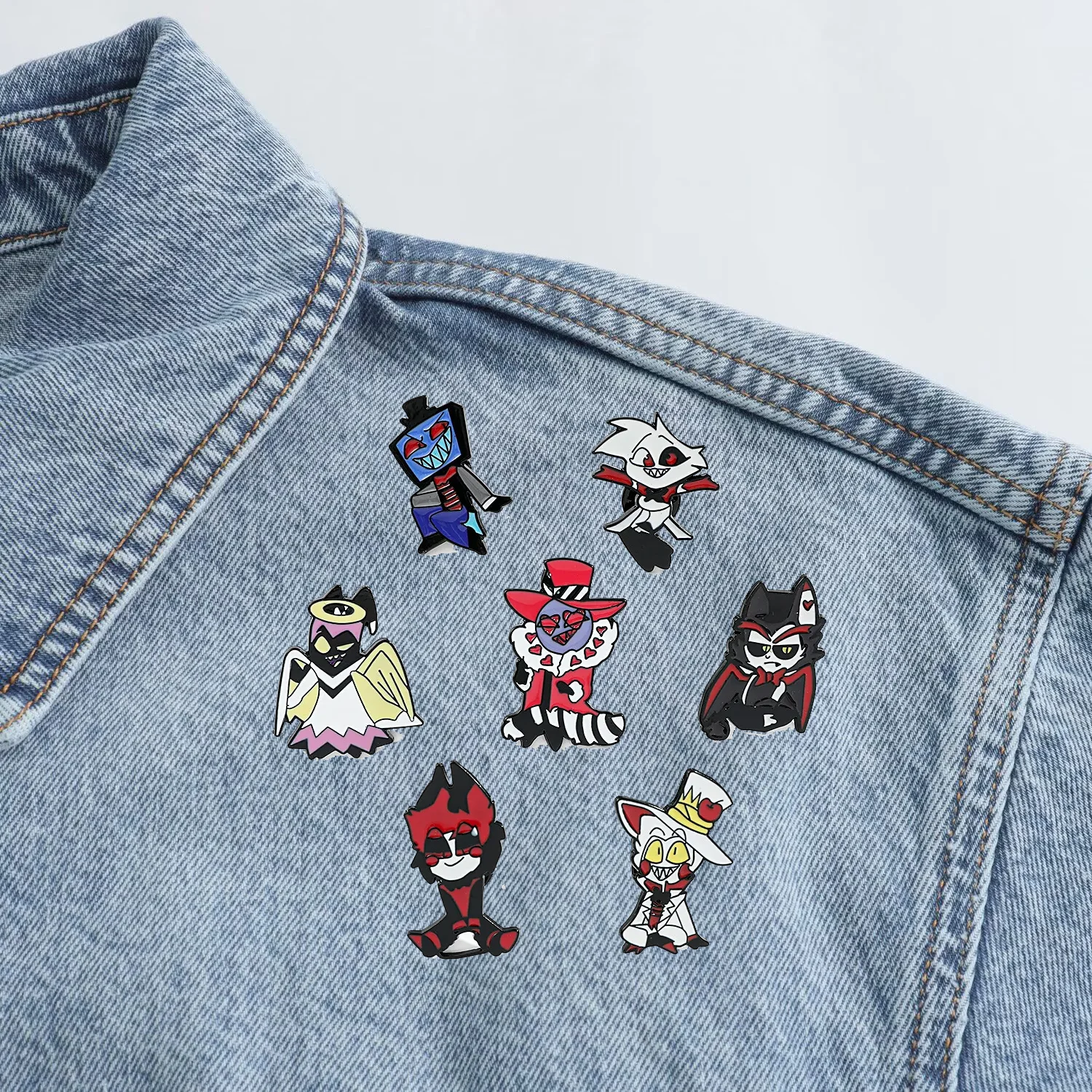 1 Set Cute Cartoon Creative Personality Hell Inn Metal Badge Anime Character Alloy Drip Oil Brooch Accessories Fashion Toys
1 Set Cute Cartoon Creative Personality Hell Inn Metal Badge Anime Character Alloy Drip Oil Brooch Accessories Fashion Toys