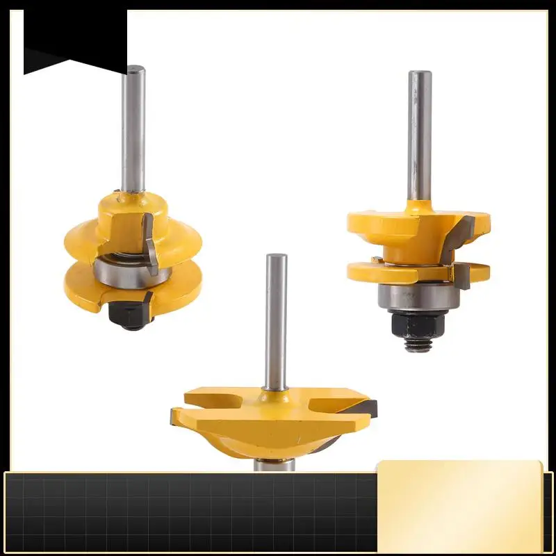 3Pc1/4 Shank Raised Panel Cabinet Door Router Bit Set - 3 Bit Ogee Woodworking Cutter Woodworking Router Bits-N37R
3Pc1/4 Shank Raised Panel Cabinet Door Router Bit Set - 3 Bit Ogee Woodworking Cutter Woodworking Router Bits-N37R