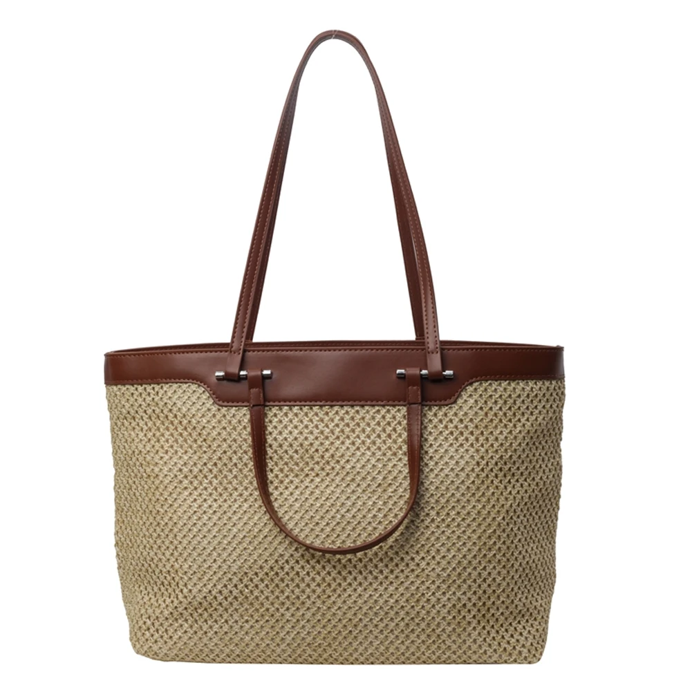 Women PU Woven Tote Bag Fashion Shoulder Bag Large Capacity Simple Shopping Bag Patchwork Handbag for Outdoor Travel
Women PU Woven Tote Bag Fashion Shoulder Bag Large Capacity Simple Shopping Bag Patchwork Handbag for Outdoor Travel