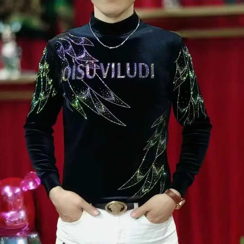 Winter New Fashion Men's Casual Velvet Hot Diamond Bottom Trend Slim and Versatile Long Sleeve Fleece Sweater Men
Winter New Fashion Men's Casual Velvet Hot Diamond Bottom Trend Slim and Versatile Long Sleeve Fleece Sweater Men