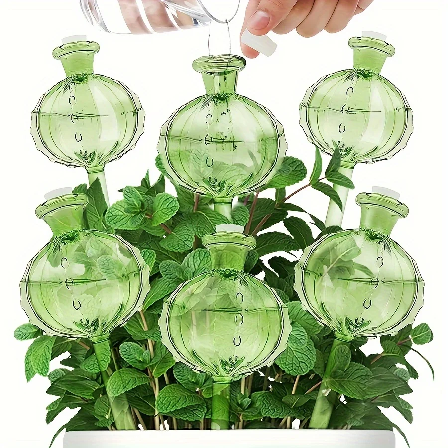 6Pcs Self-Watering Plant Globes - Casual Style Round Glass Automatic Watering Bulbs for Indoor Outdoor Potted Plants, Decorative
6Pcs Self-Watering Plant Globes - Casual Style Round Glass Automatic Watering Bulbs for Indoor Outdoor Potted Plants, Decorative