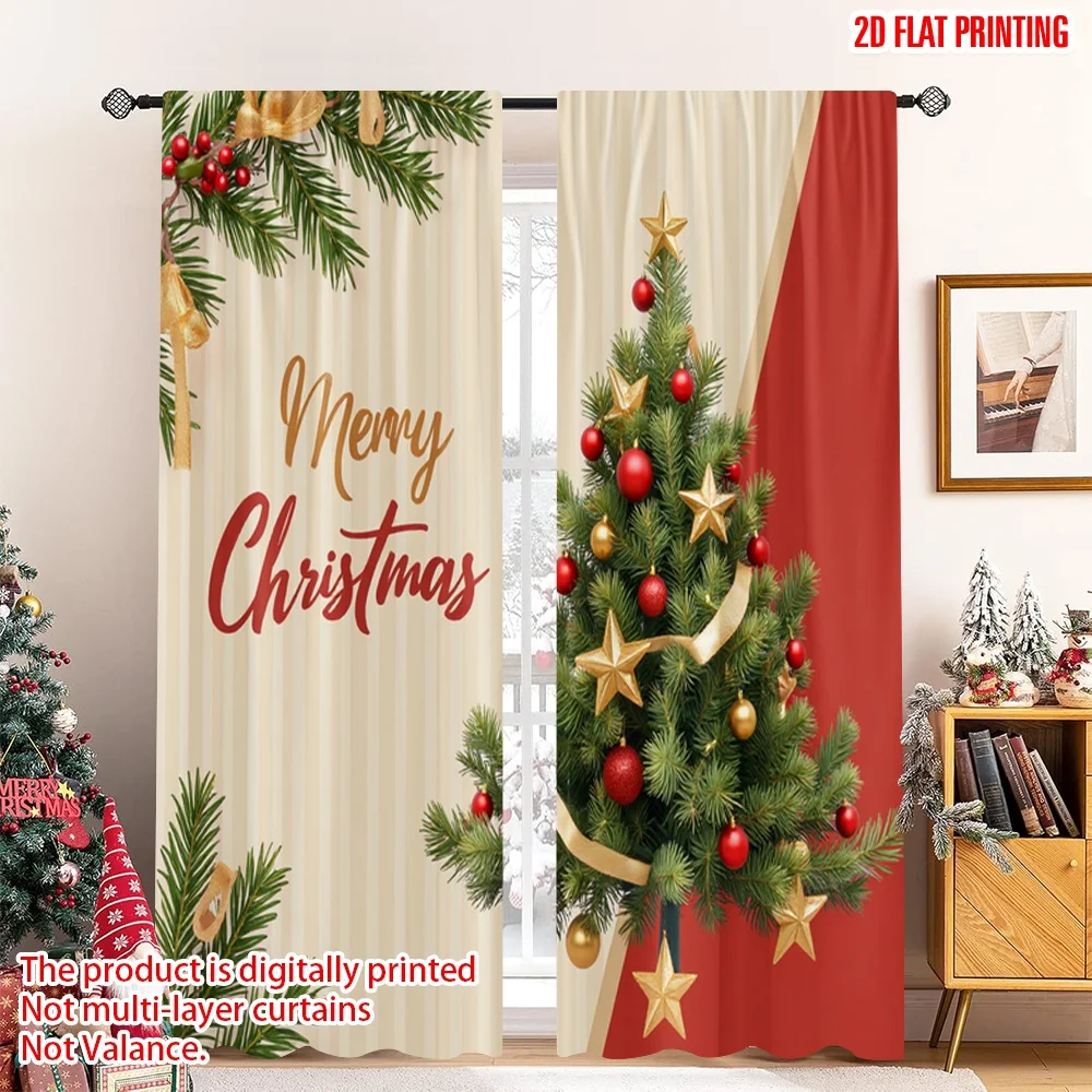 2pcs 2D flat printing Merry Christmas Curtain Merry Christmas Tree_e Polyester Without Electricity Festive Wall Decor Use for
2pcs 2D flat printing Merry Christmas Curtain Merry Christmas Tree_e Polyester Without Electricity Festive Wall Decor Use for