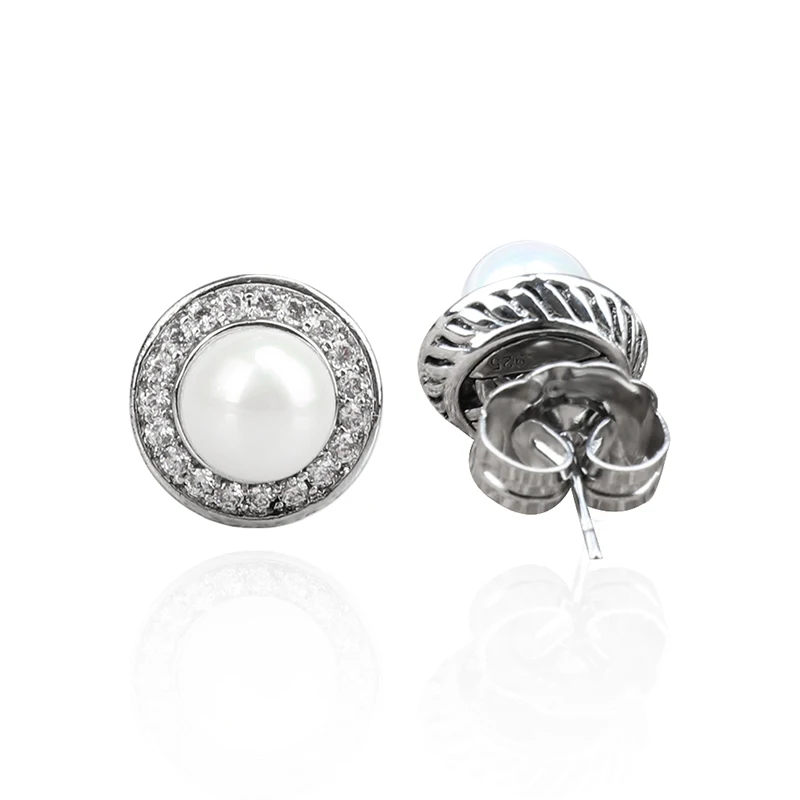 Fashion Round White Shell Pearl Stud Earrings for Women High Quality Copper Earring With Small Zircon Jewelry Accessories
Fashion Round White Shell Pearl Stud Earrings for Women High Quality Copper Earring With Small Zircon Jewelry Accessories
