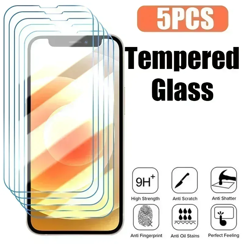 5PCS Protective Glass For iPhone 14 13 12 11 Pro Max Mini Screen Protector for iPhone 14 8 7 6 6S Plus X XR XS Max SE 2020 Glass
5PCS Protective Glass For iPhone 14 13 12 11 Pro Max Mini Screen Protector for iPhone 14 8 7 6 6S Plus X XR XS Max SE 2020 Glass