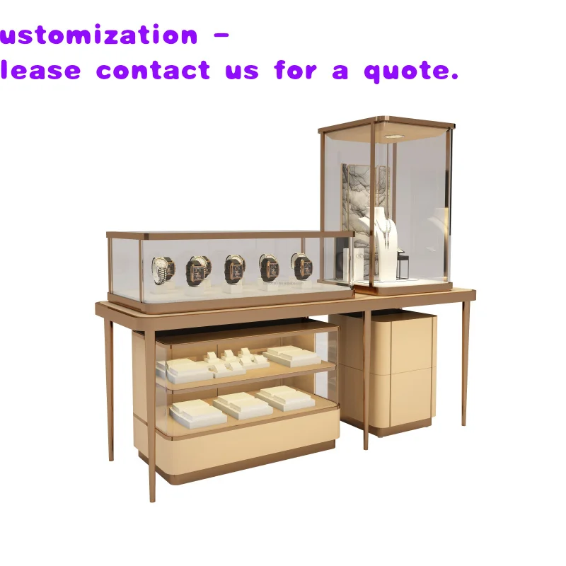 custom.Jewelry Display Counter Showcase Cabinet Modern Luxury Style Bronze Framed Glass Metal MDF Boutique Department
custom.Jewelry Display Counter Showcase Cabinet Modern Luxury Style Bronze Framed Glass Metal MDF Boutique Department