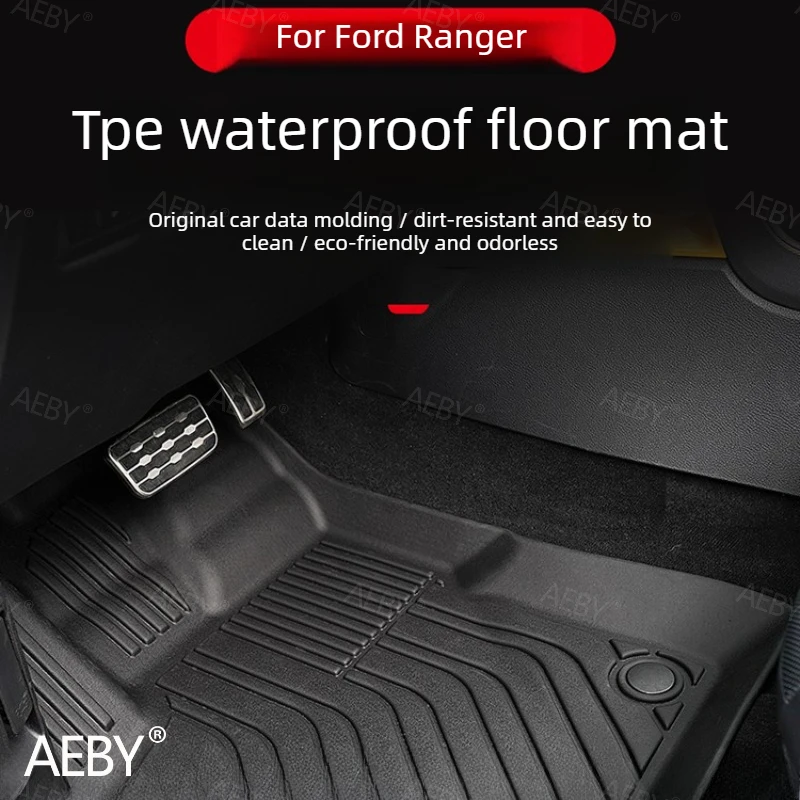 For Ford Ranger 2022-2026 Environmentally friendly TPE floor mats,Customized non-slip waterproof full cargo liner,accessories
For Ford Ranger 2022-2026 Environmentally friendly TPE floor mats,Customized non-slip waterproof full cargo liner,accessories
