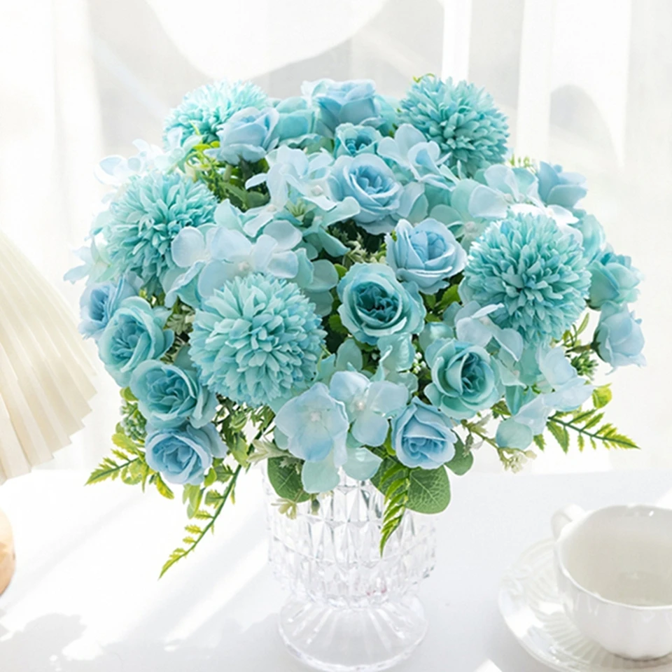 5Pcs Artificial Flowers Silk Roses Chrysanthemum Bridal Bouquets Wedding Garden Home Table Vases Arrangement Decor Gift Products
5Pcs Artificial Flowers Silk Roses Chrysanthemum Bridal Bouquets Wedding Garden Home Table Vases Arrangement Decor Gift Products