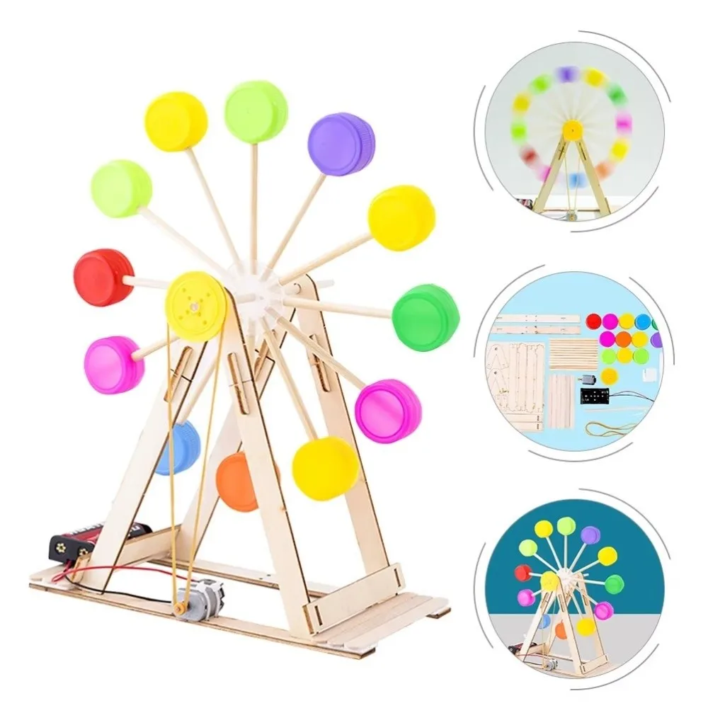 DIY Assembly Wooden Ferris Wheel Kit Handmade Craft Stem Learning Science Experiment Models Manual Assembly Children
DIY Assembly Wooden Ferris Wheel Kit Handmade Craft Stem Learning Science Experiment Models Manual Assembly Children