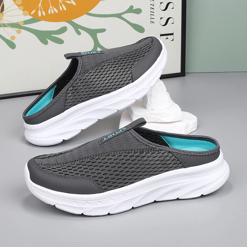 Breathable Mesh Mule Sneakers Lightweight Slip-On Half Slippers for Men Women Plus Size 35-48 Casual Non-Slip Platform Shoes
Breathable Mesh Mule Sneakers Lightweight Slip-On Half Slippers for Men Women Plus Size 35-48 Casual Non-Slip Platform Shoes
