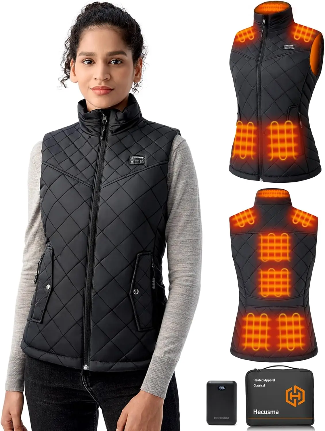 Women's Heated Vest 16000mAh 7.4V Battery, Smart Warming Vest for Outdoor Activities
Women's Heated Vest 16000mAh 7.4V Battery, Smart Warming Vest for Outdoor Activities