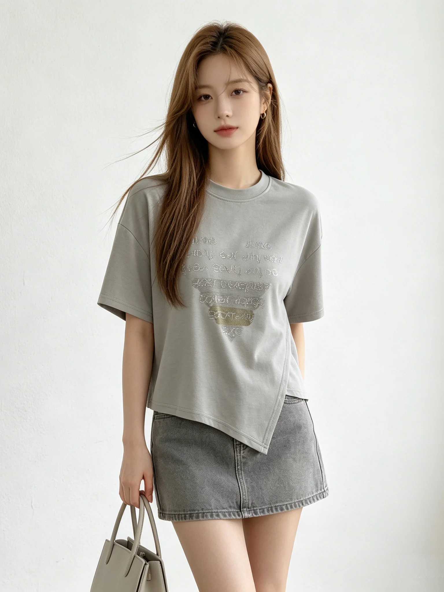 Skin-friendly Breathable Short Sleeve T-shirt Summer Rhinestone Design Korean Style Versatile Slimming Top Casual Style Unive...
Skin-friendly Breathable Short Sleeve T-shirt Summer Rhinestone Design Korean Style Versatile Slimming Top Casual Style Unive...