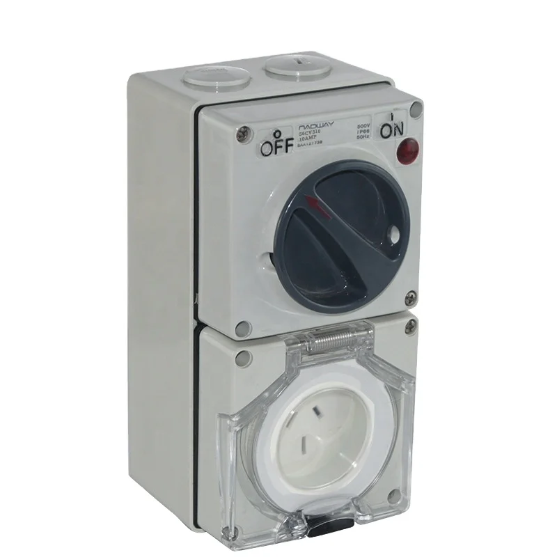 IP66 3 Phase 56CV315 Industrial Combination Switch Socket with 3 Flat Pins for Australian Environment
IP66 3 Phase 56CV315 Industrial Combination Switch Socket with 3 Flat Pins for Australian Environment