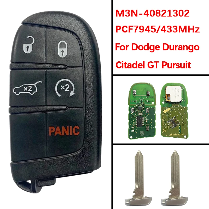 CN087006 Original 5 Buttons Smart Key Fob M3N-40821302 PCF7945 433MHz 68150061AC Keyless Go For Dodge Durango 2014+
CN087006 Original 5 Buttons Smart Key Fob M3N-40821302 PCF7945 433MHz 68150061AC Keyless Go For Dodge Durango 2014+