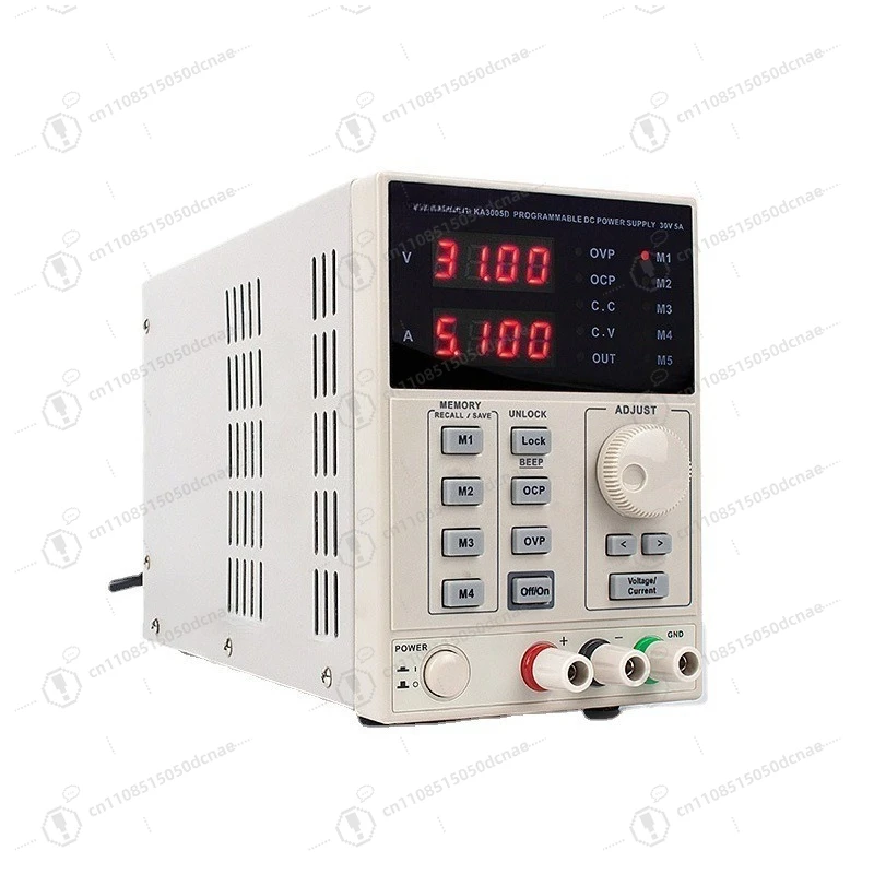 KA3005D 30V5A Linear DC Power Supply, 4-Digit Display Adjustable Voltage Regulator, High Power Memory Storage Bench Power
KA3005D 30V5A Linear DC Power Supply, 4-Digit Display Adjustable Voltage Regulator, High Power Memory Storage Bench Power