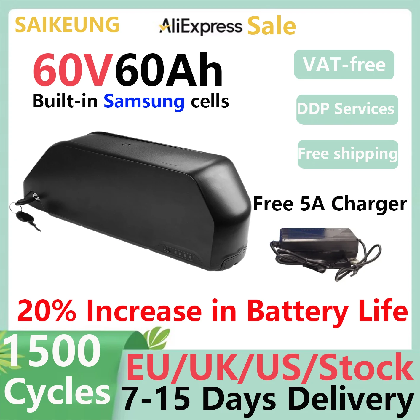 аккумулятор vélo électrique 52 В 45 Ач 60 В 40 Ач Аккумулятор 21700 Литиевый аккумулятор 60 В E-BK 100 А BMS High-Power Battery
аккумулятор vélo électrique 52 В 45 Ач 60 В 40 Ач Аккумулятор 21700 Литиевый аккумулятор 60 В E-BK 100 А BMS High-Power Battery