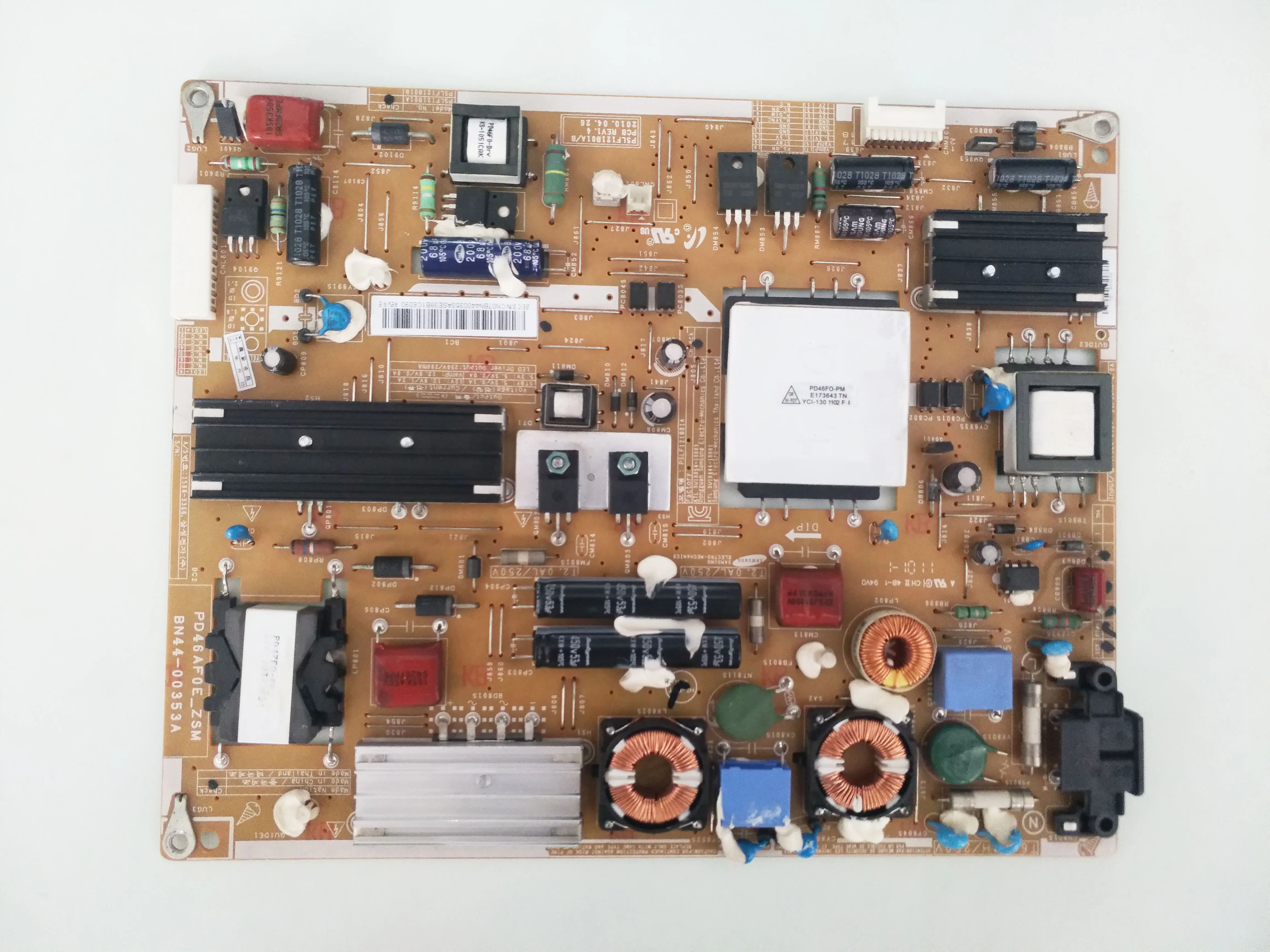BN44-00353A PD46AF0E_ZSM Power Supply Board/LED is for UA46C5000Q UA40C6200UF UE40C5800AK UE40C5100QW UE46C5100QW UE40C5100QWXXU
BN44-00353A PD46AF0E_ZSM Power Supply Board/LED is for UA46C5000Q UA40C6200UF UE40C5800AK UE40C5100QW UE46C5100QW UE40C5100QWXXU