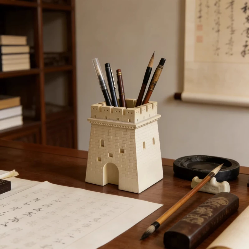 Great Wall Beacon Tower Model Ornament,Creative Great Wall Sculpture Pen Stand,Home Study Office Desktop Storage Ornament Gifts
Great Wall Beacon Tower Model Ornament,Creative Great Wall Sculpture Pen Stand,Home Study Office Desktop Storage Ornament Gifts