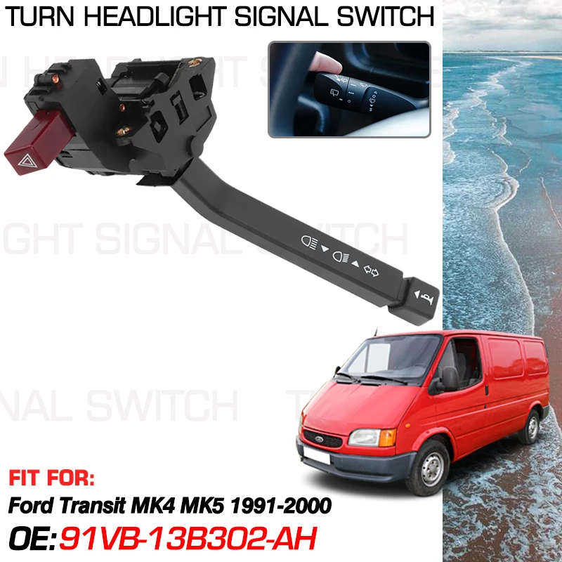 For Ford Transit MK4 MK5 1991-2000 1997 1996 Accessories Car Turn Signal Headlight Switch 91VB-13B302-AH 91VB-13B302-AH 1070574
For Ford Transit MK4 MK5 1991-2000 1997 1996 Accessories Car Turn Signal Headlight Switch 91VB-13B302-AH 91VB-13B302-AH 1070574