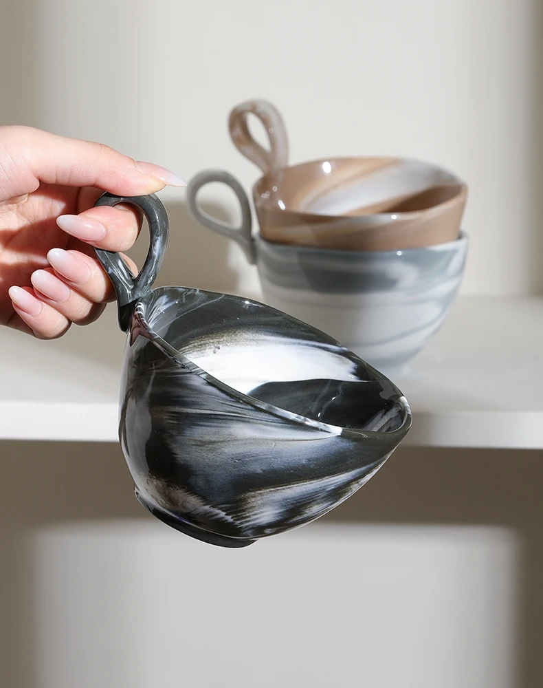 300ml French Marble Texture Ceramic Mug High Beauty Household Handle Breakfast Cup Birthday Party Creative Coffee Milk Mug Cup
300ml French Marble Texture Ceramic Mug High Beauty Household Handle Breakfast Cup Birthday Party Creative Coffee Milk Mug Cup
