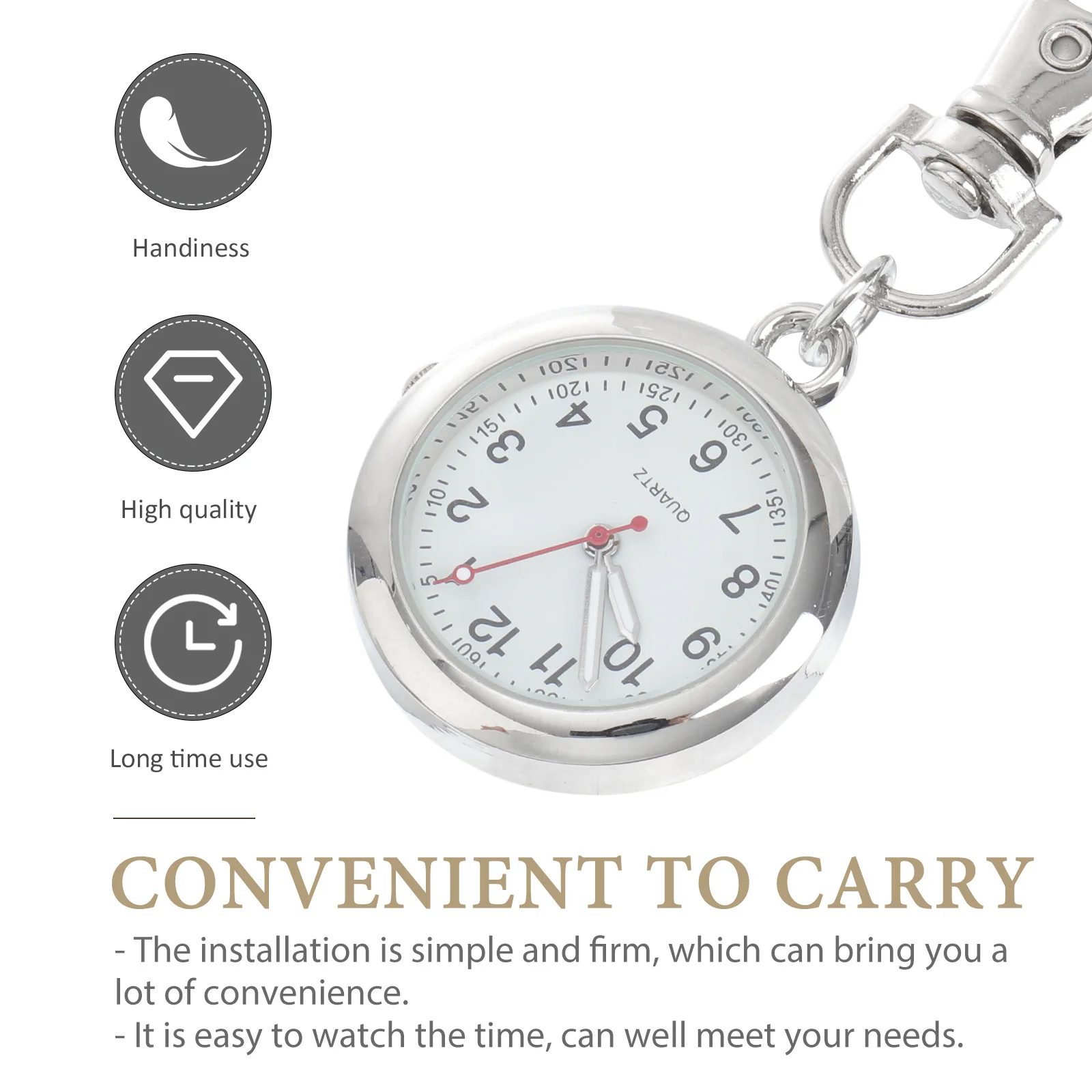 2pcs Nurse Pocket Keychain Stainless Steel Organic Glass Hanging Watch For Medical Staff Fob Watch Decorative Timepiece
2pcs Nurse Pocket Keychain Stainless Steel Organic Glass Hanging Watch For Medical Staff Fob Watch Decorative Timepiece