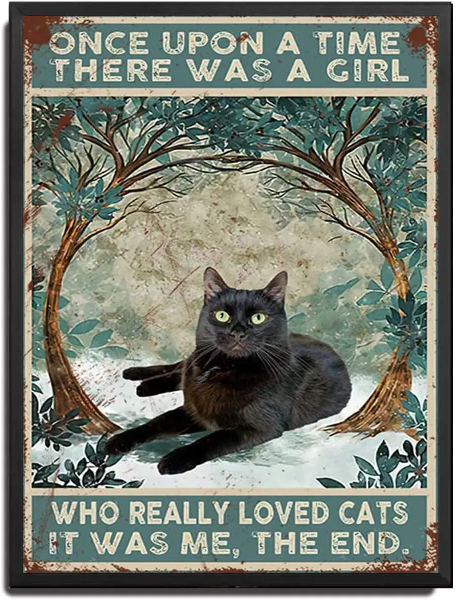 Tin Sign Once Upon A Time There was A Girl Who Really Loved Cats Tin Sign Metal Wall Decor for Garden Bars Restaurants Cafes
Tin Sign Once Upon A Time There was A Girl Who Really Loved Cats Tin Sign Metal Wall Decor for Garden Bars Restaurants Cafes