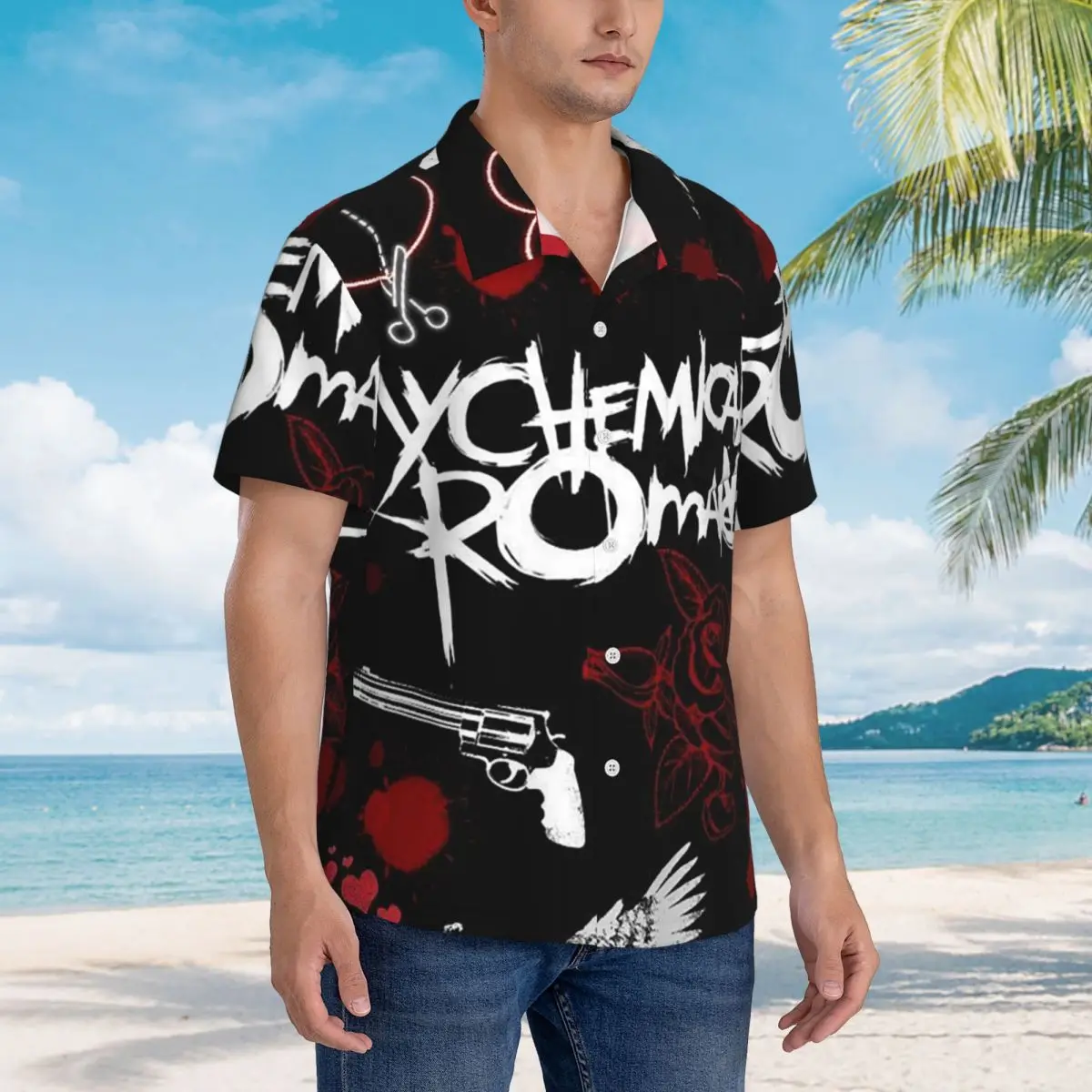 Гавайские рубашки My C-Chemical R-Romance Band, повседневная мужская рубашка с коротким рукавом для лета, пляжа, мужские топы с лацканами
Гавайские рубашки My C-Chemical R-Romance Band, повседневная мужская рубашка с коротким рукавом для лета, пляжа, мужские топы с лацканами